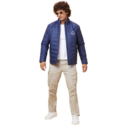 Image of Being Human Navy Regular Fit Men's Jacket Clothing