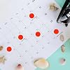 1400 Pcs Red Dot Stickers 3/4" Round Color Coding Label Circle Stickers Colored Dots for Office,Classroom,Papers Etc #3
