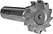 F&D Tool Company 12340 Shank Type Woodruff Keyseat Cutter, Straight Tooth, High Speed Steel, 1 3/8" Diameter, 3/8" Width of Face