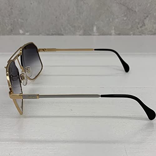 Cazal Legends 959 096 Sunglasses Men's Gold-White-Black/Grey Gradient Lens 59mm2