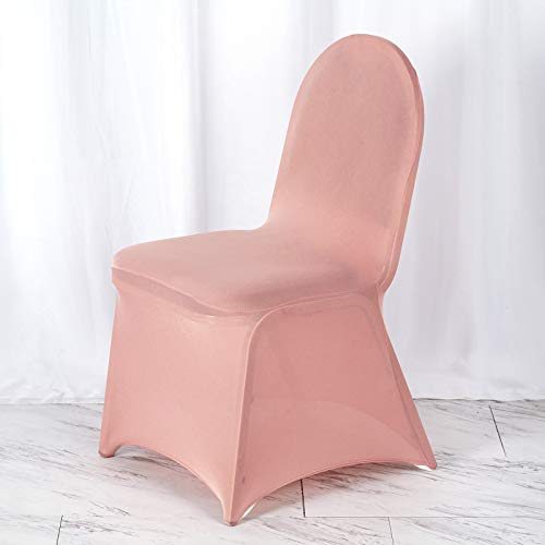 image for BalsaCircle Chair Covers BalsaCircle 25 pcs Dusty Rose Spandex Stretch