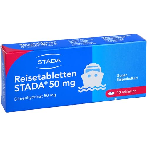 Reisetabletten STADA 50 mg – 10 Tabletten zur Behandlung von Übelkeit