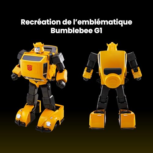 Robosen Transformers Flagship Bumblebee Robot Auto-Convertissant | sous Licence Hasbro & Volkswagen | Édition G1 1984 | Commande Vocale & Application | Transformation Réaliste en Coccinelle – vue 5