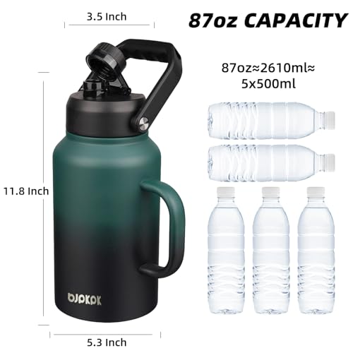 Image of BJPKPK 87oz Stainless Steel Water Bottle, Large Insulated Water Jug