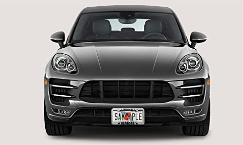 Speedy Pros Metal License Plate Frame Powered By Alpacas Chrome Tag Border Car Accessories Chrome 2 Holes 1 Frame #TOP5