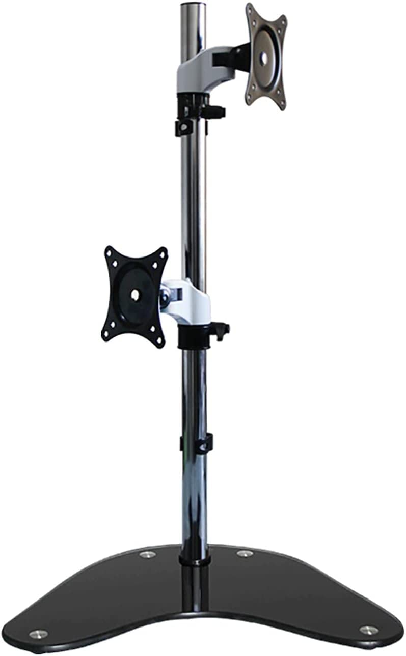 Support TV pivotant double écran réglable en hauteur VESA