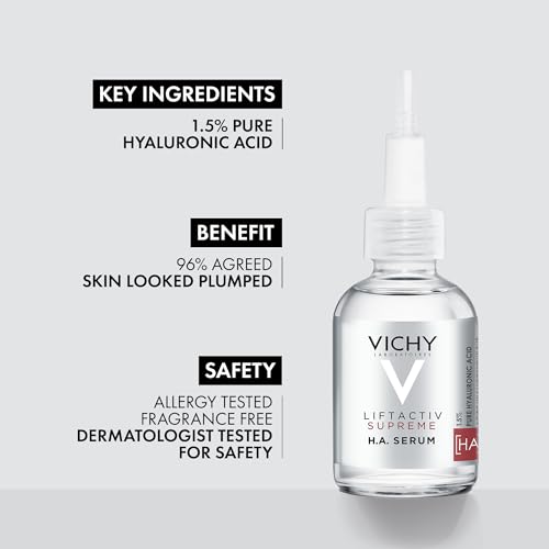 Image of Vichy LiftActiv Vitamin C Serum For Face, Brightening Serum With Pure Vitamin C + Hyaluronic Acid + Vitamin E, Reduces Fine Lines, Smooths Skin Texture, Improves Radiance, Anti Aging