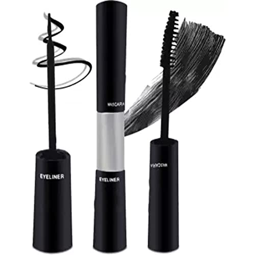Adbeni 2IN1 Smudge-proof and waterproof, Long-lasting, Eyeliner& Mascara Black,(A1584)