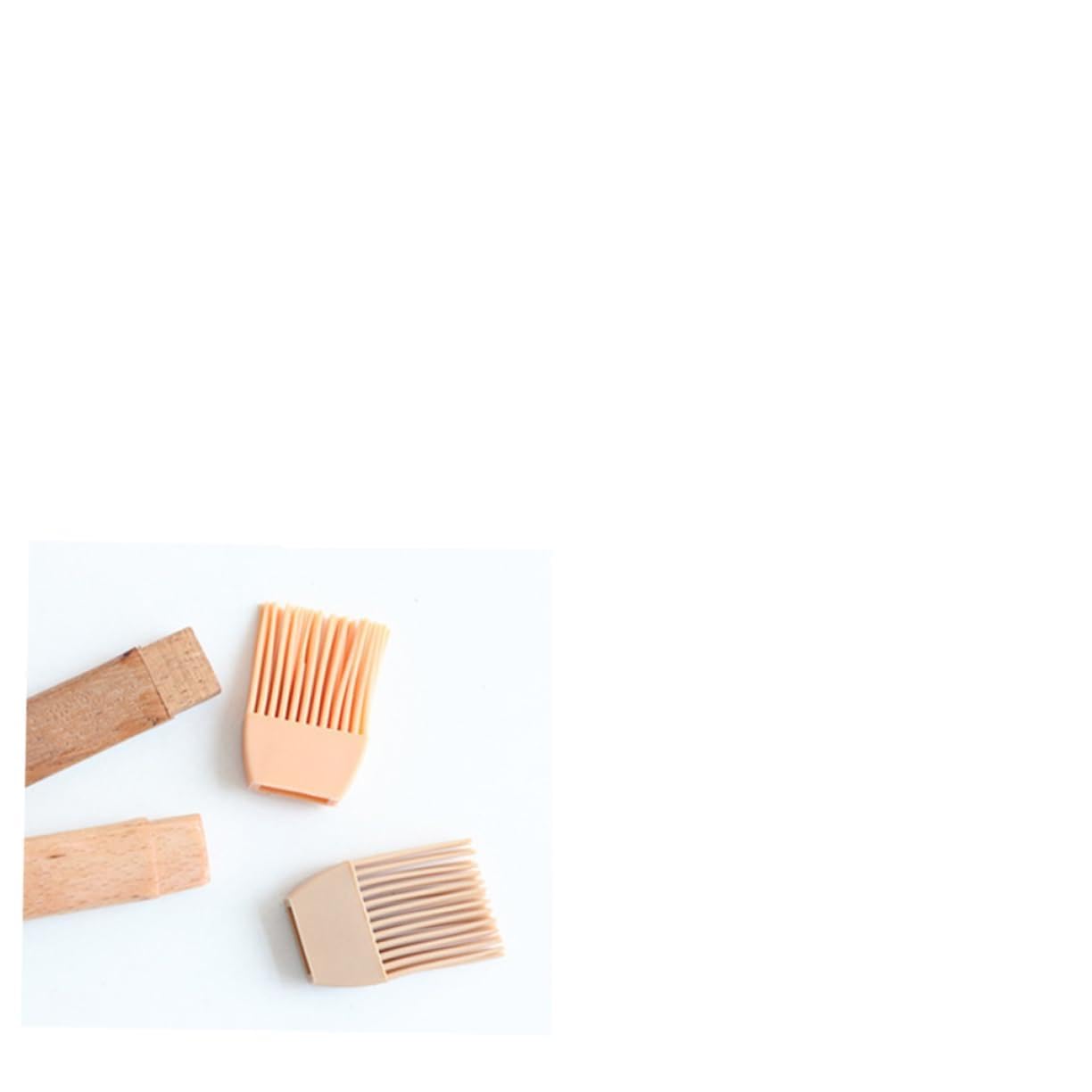 KESYOO 2pcs Silicone Basting Oil Brush with Wooden Handle Versatile Barbecue Brush for Baking and Cooking Food Grade Silicone Bristles Ergonomic Design