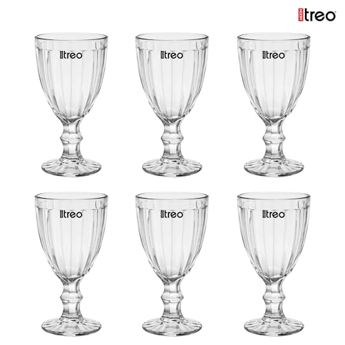 Image of Treo by Milton Glace Goblet 300 ml I Tall Dessert Bowls with Wide Mouth for Easy scooping Ideal for Serving Sundaes ice Cream or Layered Desserts I for cafes, Parties, or Treats at Home I Set of 6