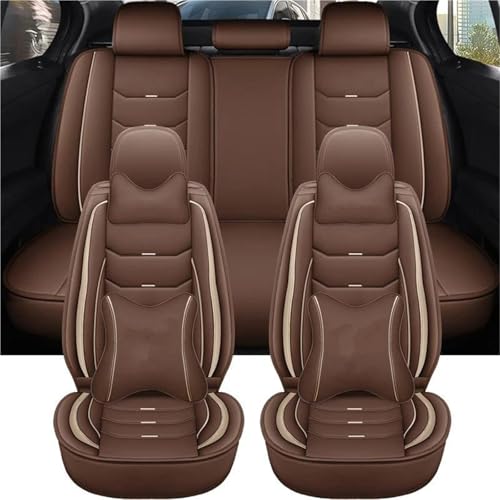 Housse de siège voiture universelle en cuir marron Ford Gol G5