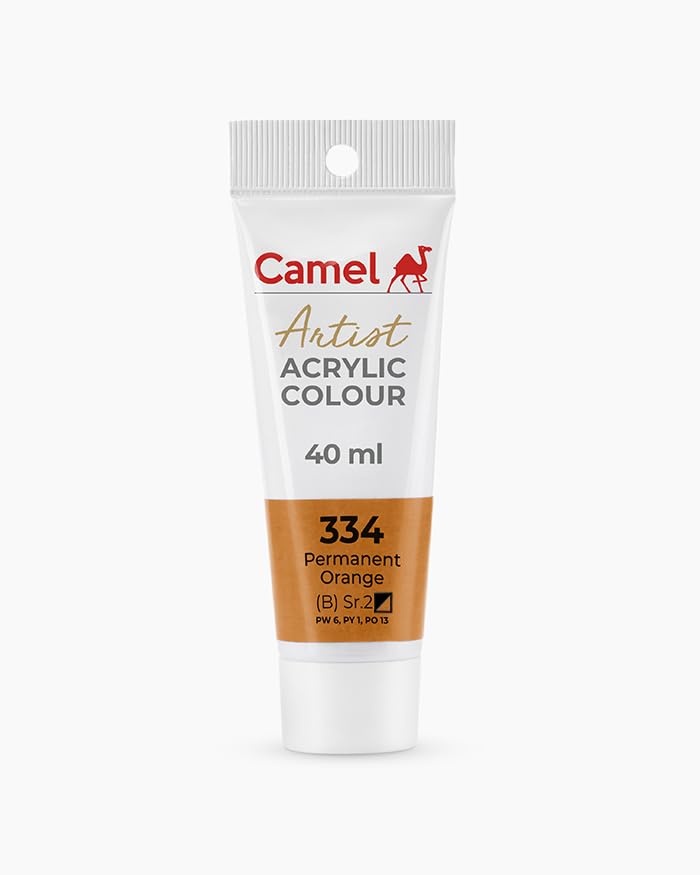 Camel Artist Acrylic Colours, 40 ml (334 PERMANENT ORANGE) (B0DD7LLTQ4) Amazon Price History, Amazon Price Tracker
