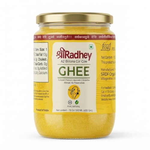 SHREE RADHEY A2 Bilona Gir Cow Ghee 500 ML