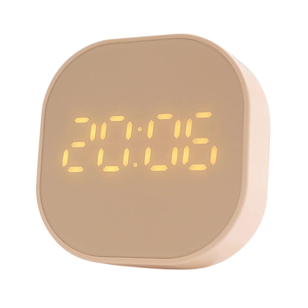 HRWLY Digital Clock Bedside Clear Display Alarm For Room Decor Countdown Time Function Temperature Clocks Timer(D)