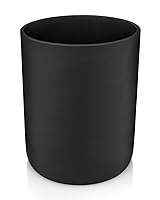 Vista 1 de Essentra Home Papelera negra mate para reciclaje para oficina, papelera para baño o dormitorio. 2.2 galones.