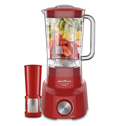 Liquidificador Britânia BLQDiamante Turbo 2L Vermelho 1000W