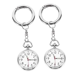 CALLARON 2Pcs Medische Verpleegkundige Vorm Zakhorloge Timing Horloges Dames Horloges Revers Horloge Vrouwen Horloges Verpleging Horloge Verpleegkundigen Verpleegkundige Jas Horloge
