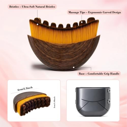 2PCS New Lymphatic Contour Face Brush, Lymphatic face Brush for Sculpting – Anti-Puffiness Detox & Lift Improves Skin Glow, Chin & Jawline Sculpting, Relieve Fatigue — view 6