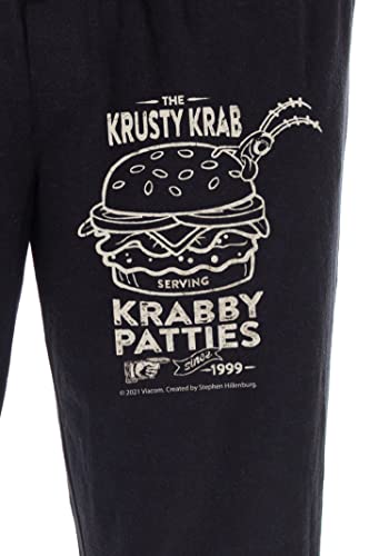 Nickelodeon Men's SpongeBob SquarePants The Krusty Krab Krabby Patties Since 1999 Loungewear Pajama Pants3