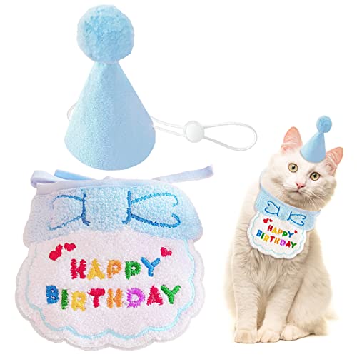 Pañuelo De Cumpleaños Para Perro, Gorro De Cumpleaños Para Perro, Babero De Feliz Cumpleaños, Juego De Decoración De Fiesta De Cumpleaños Para Mascotas Azul Pañuelo De Cumpleaños Para Perro, Gorro De Cumpleaños Para Perro, Babero De Feliz Cumpleaños, Juego De Decoración De Fiesta De Cumpleaños Para Mascotas Azul