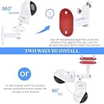 Support mural réglable pour moniteur bébé pour Eufy Spaceview, Spaceview Pro et Spaceview S Baby Monitor, angle de vue parfait et installation facile sans forage