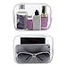 6 Pack Clear Toiletry Carry Pouch with Zipper Portable Plastic Waterproof Cosmetic Bag TSA Approved for Vacation Travel Bathroom and Organizing (White, Small)