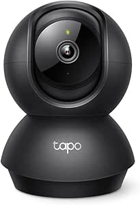Tapo C201 - Indoor WiFi FHD Camera, Surveillance Camcorder, Night Vision, 360° View, Two-Way Audio, Motion Detection and Notifications, Built-in Acoustic and Luminous Alarm asin的图片