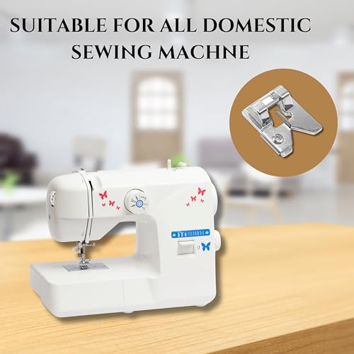 Image of ZENITH Fringe Pressure Foot Snap on Type for Automatic Electric Low Shank Sewing Machines Suitable for Usha Janome Brother Singer etc Steel Finish (Fringe)