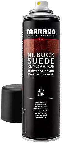 Tarrago Suede Renovator Spray - Revive Footwear Original Color - Color Renew, Restoration & Care - Great for Suede Shoes, Boots, Jackets, Heels, & More - 250 Ml - Black #18