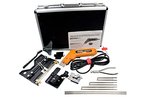 Hot Knife Foam Heat Cutter Kit, Handheld Heat Cutter, Styrofoam Cutter, Polyurethane, Polyethylene, Polyester & Polyether Foam Hot Cutter, Sponge Rubber Cutter - Hercules SC-190 Hotknife Master Kit