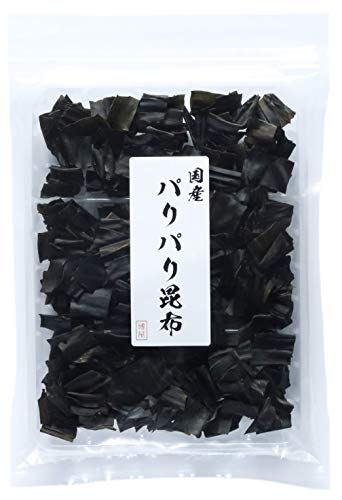 e-hiroya 国産 パリパリ 昆布 100g チャック袋入