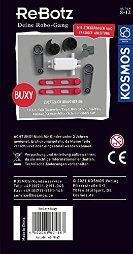 KOSMOS 601867 ReBotz - Buxy der Jumping-Bot, Mini-Roboter zum Bauen, Spielen und Sammeln für eine Robo-Gang, Roboter-Spielzeug, Experimentier-Set für Kinder ab 8-12 Jahre – Bild 3