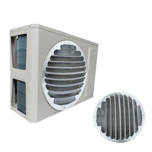 Edelstahl Wand Klimagerät r Universal Abdeckung für Wärmepumpe Kondensator 43cm 43.2 cm Silber & Wetterfest Outdoor Schutz