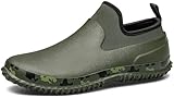 TENGTA Unisex Waterproof Garden Mud Shoes Mens Rubber Gardening Rain Boots for Women Car Wash Footwear Army Green 12