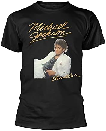 Michael Jackson Men’s Thriller White Suit T-Shirt Black