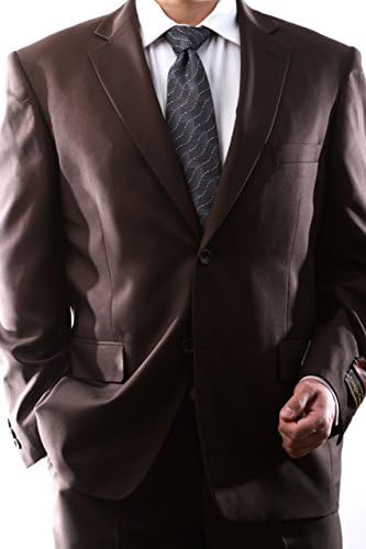 Giorgio Cerruti Men's Single Breasted Two Button Brown Dress Suit