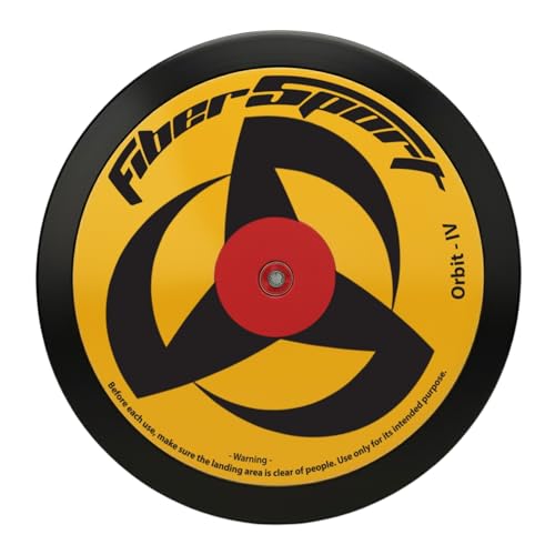 FiberSport Discus 1.6 Kg High School. 1.6 Kg Discus. Orbit-IV High Spin Competition Discus 84% Galvanized Black Rim Weight. Rated to 180 feet. Meets NFHS Specifications