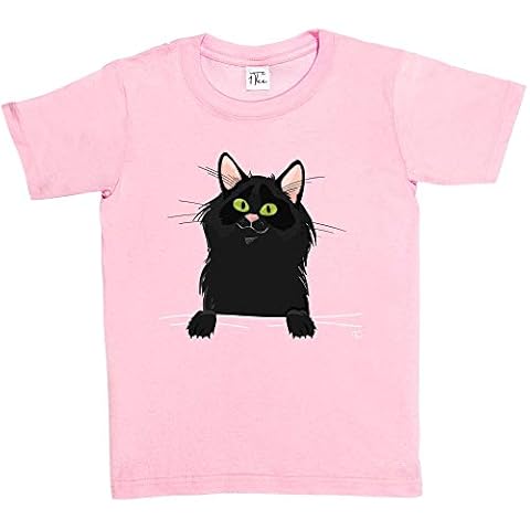 1Tee Baby Pink Cat Pocket T-Shirt Cover