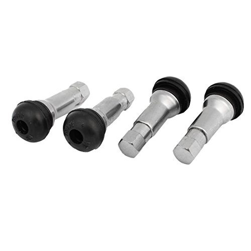 visork Explosion Válvula Neumático Sin Cámara Válvula de goma aleación de aluminio ángulo de ventilación universal motocicleta neumático neumático sin cámara Válvula de aire auto partes 4pcs Cover