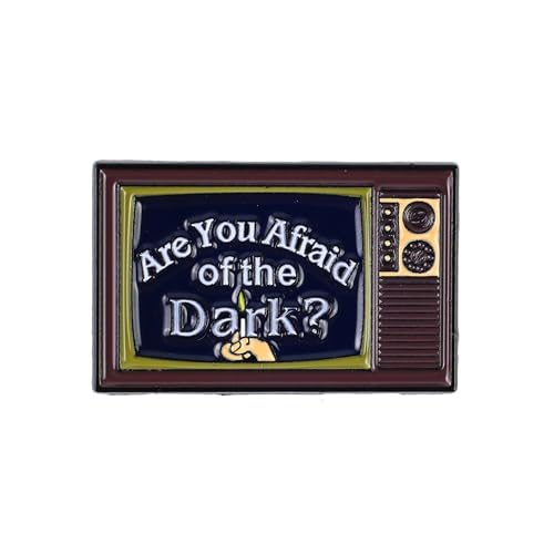 Retro 90s TV Show Horror Enamel Pin Gothic Horror Badge Booch Spooky Quote Pin Badge Nostalgia Horror Lapel Brooch Creepy Gift For Horror Fan Retro Lovers Halloween Party Dark Aesthetic Decorative Jewelry Accessories