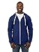 Fruit of the Loom Men's Lightweight Cotton Full-Zip Hoodie, Admiral Blue, Small