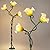 WERFOP Flower Floor Lamp for Living Room,Tall Standing Reading Lamp with Flexible Neck,3 Color Temperatures LED Dimmable Decorative Light,Green Cute Floor Lamp for Bedroom Corner (Green)