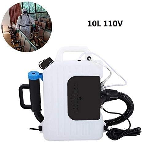 10L Electric ULV Fogger Sprayer, Portable Disinfection Sprayer, Large Area Disinfection Machine Suitable for Indoor Outdoor Garden Home Hotel School