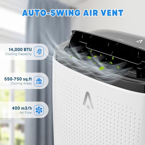 Image of Garvee 3-in-1 Portable Air Conditioner, 14000 BTU (9300 BTU SACC) AC Unit