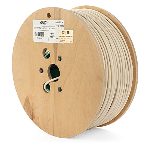 Ewcs 22 Awg 6/C Str Cmp Plenum Rated Shielded Sound & Security Cable - 1000 Feet - Made In Usa #TOP1