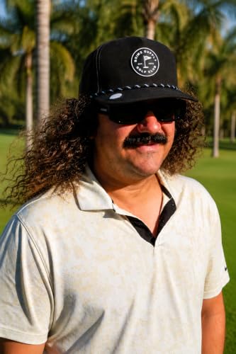 Image of BRIMZ Golf Performance Hat - Tee Holder & Magnetic Brim - Breathable Sweat & Water Resistant Golfing Snapback Cap