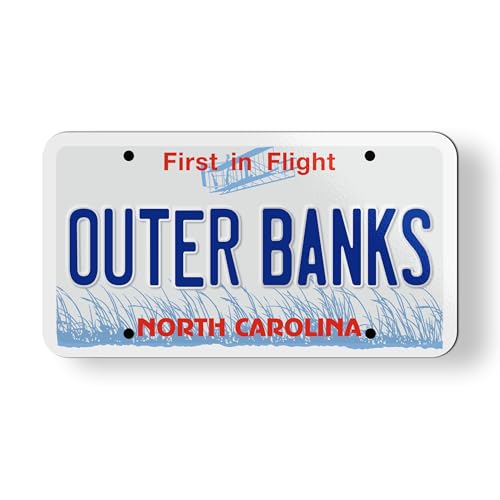 Imán estilo placa de license North Carolina 3.5"