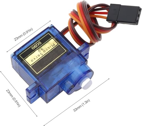 Image of REES52 2 Pack SG90 Micro Servo Motor 9G Mini Servo Kit for RC Robot Arm /Hand /Control with Cable (Control Angle 360 Degree)