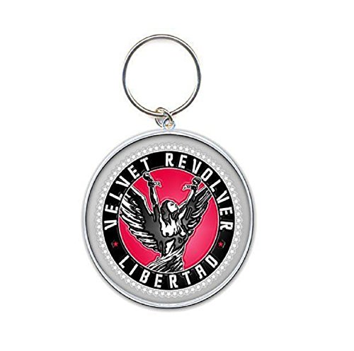 Rock Off Velvet Revolver Libertad Metal Key Chain Silver