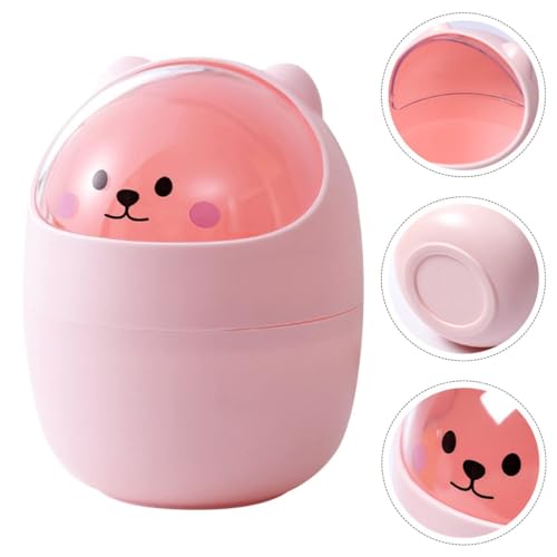 Banzimiao Mini Mülleimer Büro, Tischmülleimer mit Deckel...